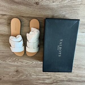 Talbots White Sandals Size 7
